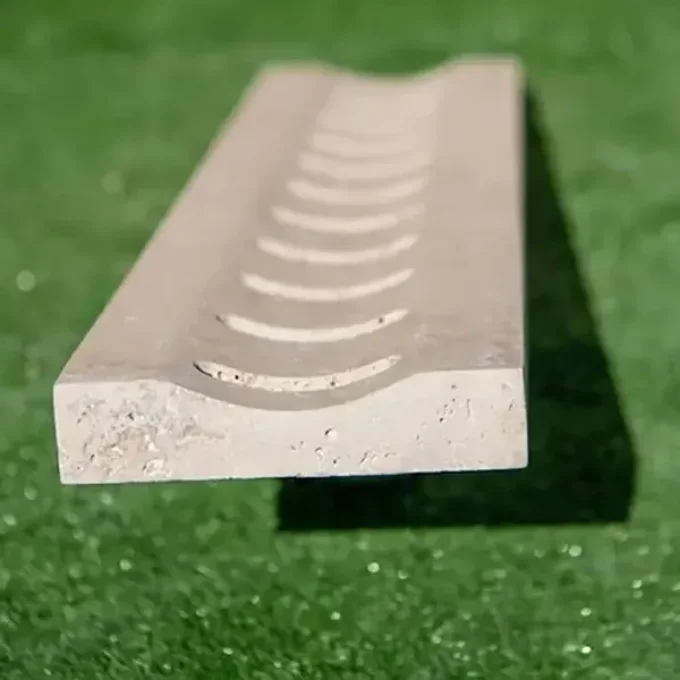 Caniveau travertin 13.6x61 cm - 0.61 ml par pièce