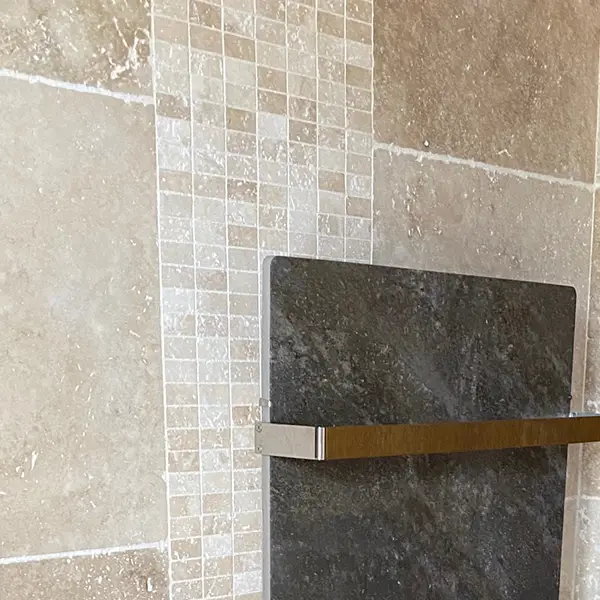 Dallage travertin mosaic rectangle type 1 4.8x2.3 cm / pièce de 30.5 cm x 30.5 cm